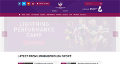 Desktop Screenshot of loughboroughsport.com