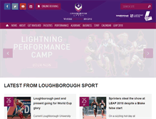 Tablet Screenshot of loughboroughsport.com
